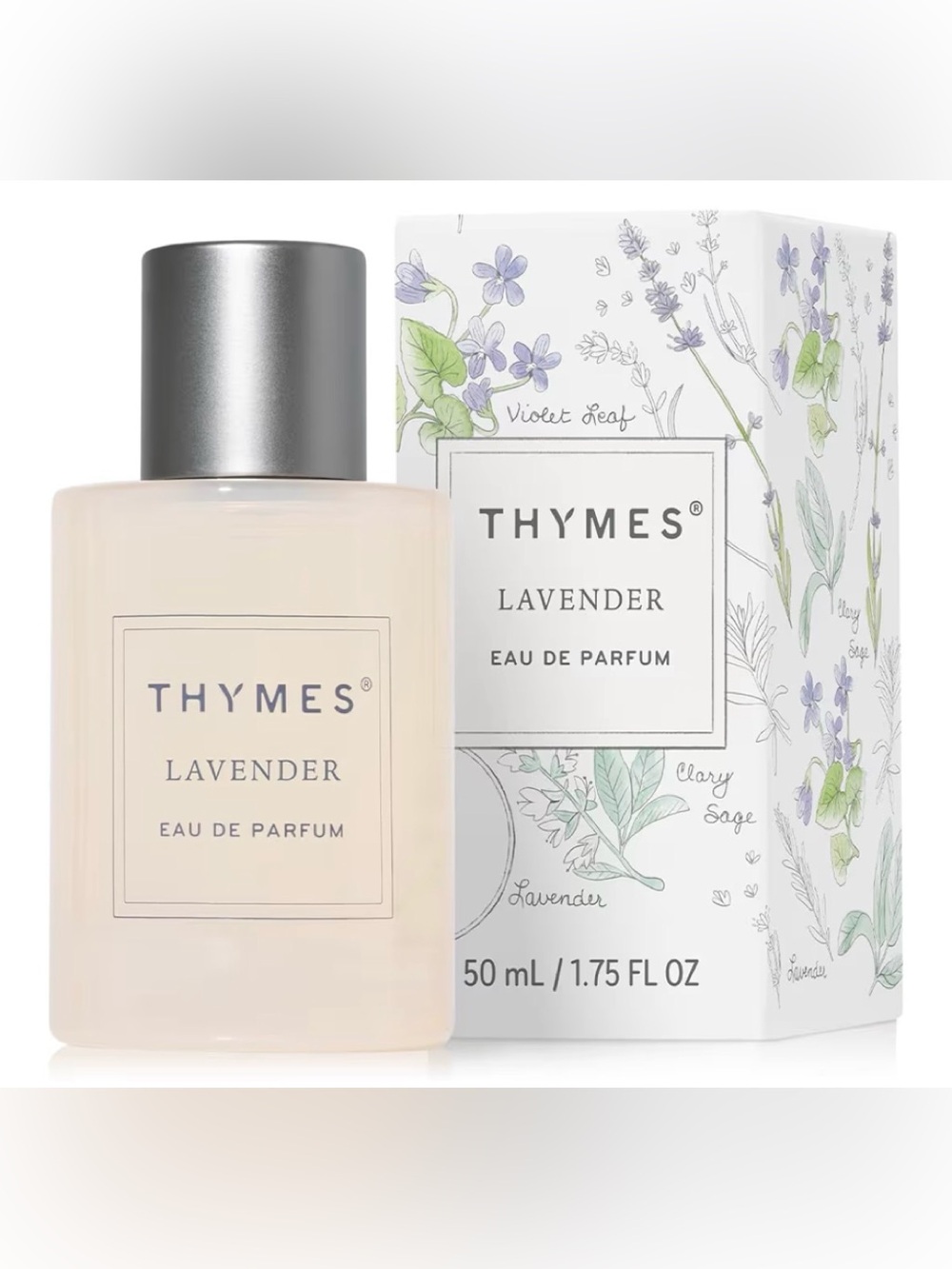 Thymes Eau for Women - Fragrances Velvety  (Lavender, 1.75 fl oz)
